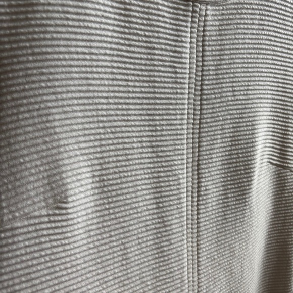 Vineyard Vines Ottoman Textured Ribbed Ivory Shift Dress M Short Sleeves - Picture 9 of 11